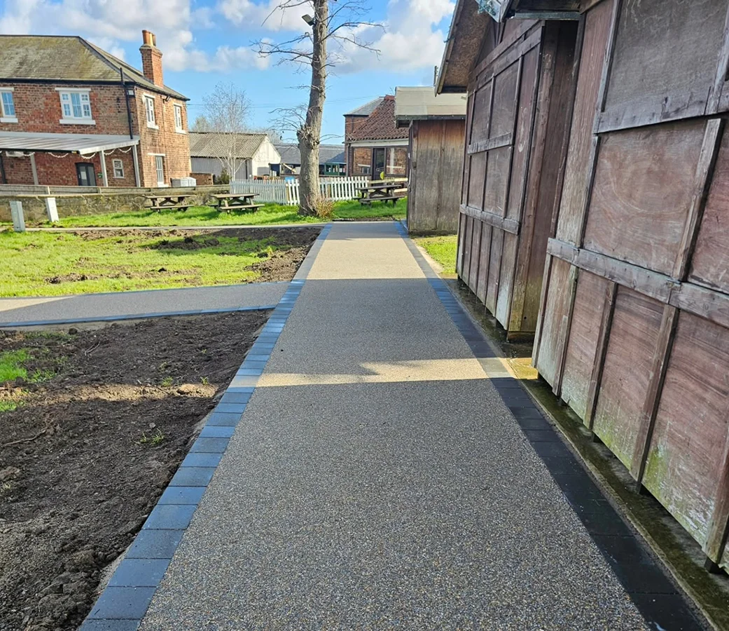 Non-Slip Resin Paths